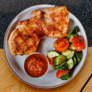 Запеченный цыпленок с аджикой