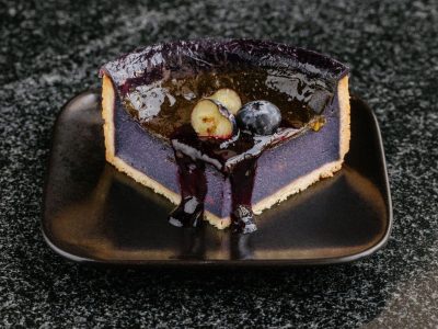 Флан черника