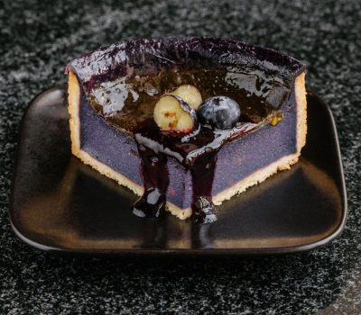 Флан черника