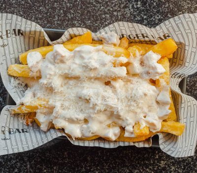 Картофель с курицей и дор блю