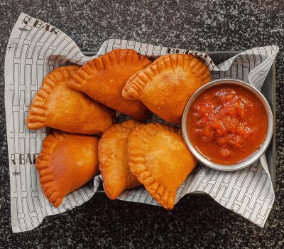 Чебуреки с мясом и аджикой